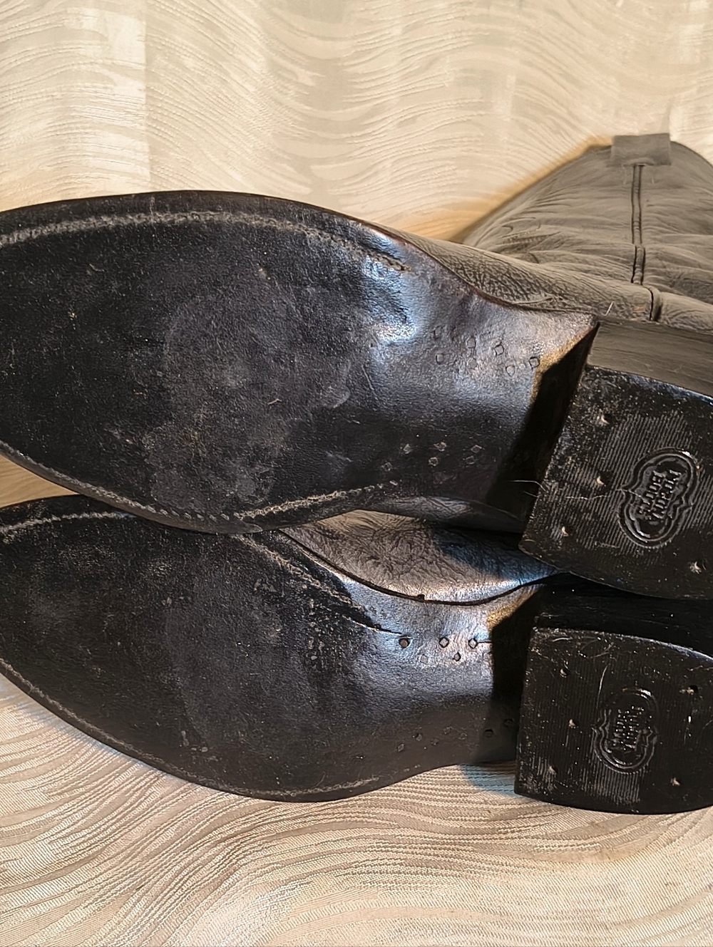 Men's Nocona Western Leather Cowboy Boots 8.5D Gray, Excellent Vintage Condition - Picture 6 of 10